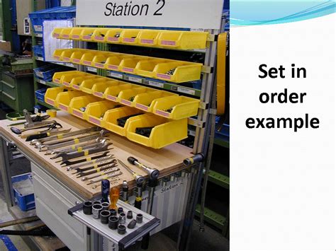 Set in order example | Lean manufacturing, Visual management, Tool ...