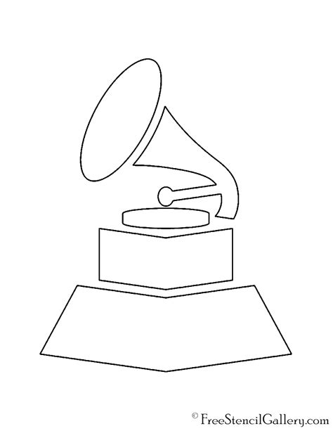 Grammy Award Stencil | Free Stencil Gallery