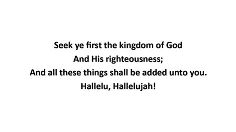 Seek Ye First (lyrics) - Maranatha Music - YouTube