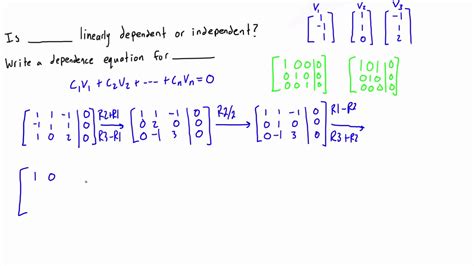 Linearly Dependent And Independent Vectors Examples - Photos