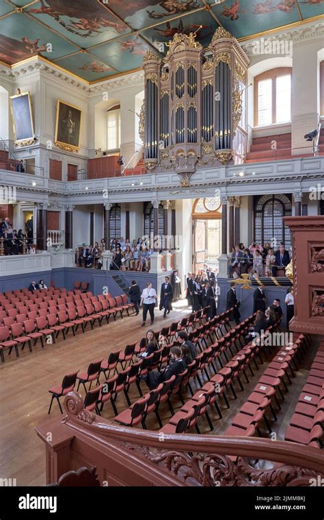 Oxford University graduation ceremony in the Sheldonian Theatre, August ...