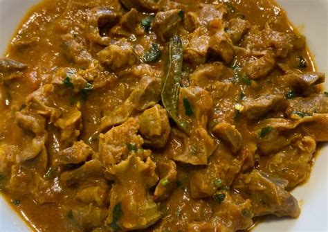 Chicken Gizzard curry #myrendangisntcrispy Recipe by Bhorta Bari - Cookpad