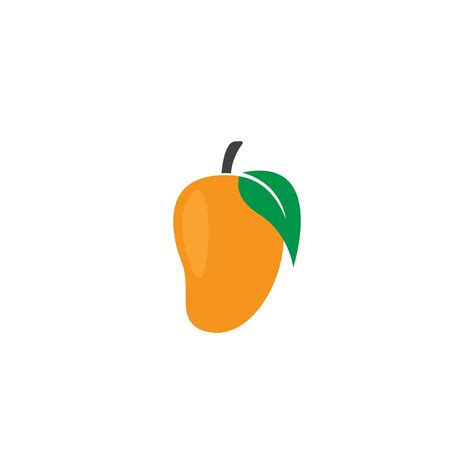 Mango in flat style. Mango vector logo. Mango 13972197 Vector Art at ...