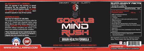 Gorilla Mind Rush Review - Makes You Smart Like a Gorilla - Nootropic Geek