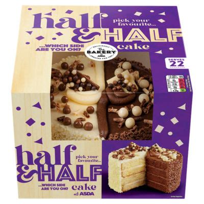 ASDA Half ‘n’ Half Celebration Cake : My Supermarket Compare