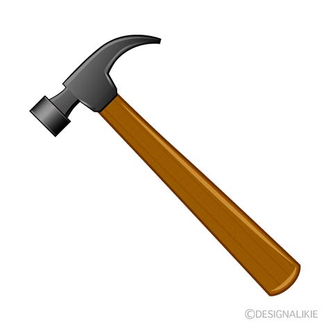 Brown Hammer Clip Art Free PNG Image｜Illustoon