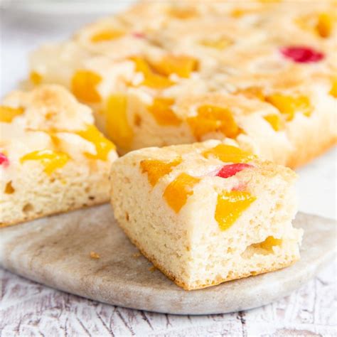 Easy Three Ingredient Fruit Cocktail Cake - Helen's Fuss Free Flavours