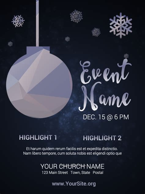 Christmas Background Flyer - Progressive Church Media