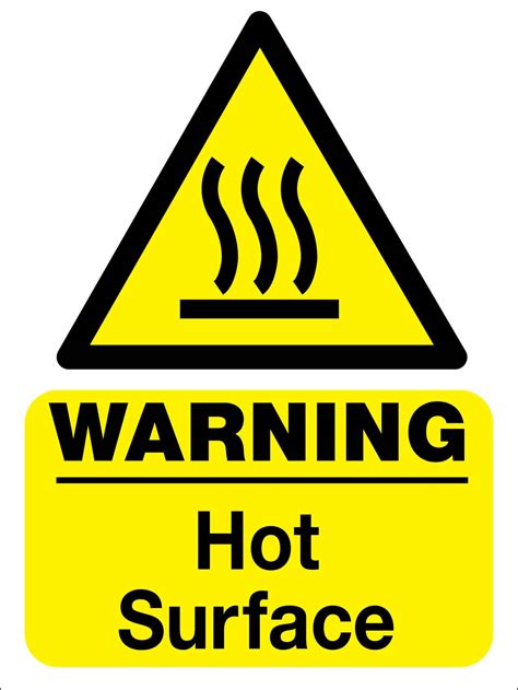 Warning Hot Surface Sign – New Signs