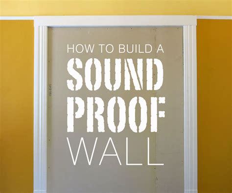 Build a Soundproof Wall | Sound proofing, Soundproof room, Soundproof ...