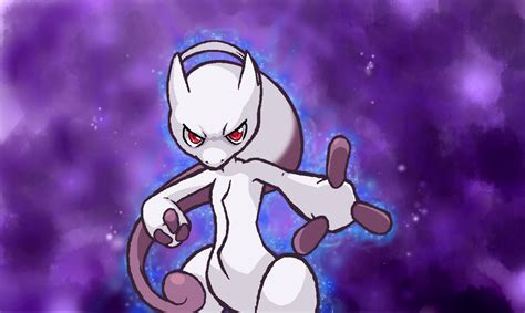 Download Mega Mewtwo Y Fanart Wallpaper | Wallpapers.com