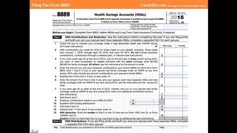 How to file HSA tax Form 8889