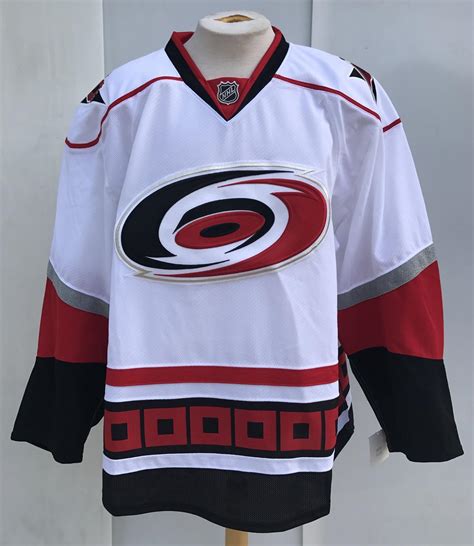 Reebok Edge Carolina Hurricanes Pro Stock Official Game Jerseys WHITE ...