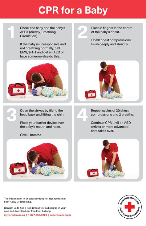 Free First Aid Red Cross Infant CPR Labor Law Poster 2025