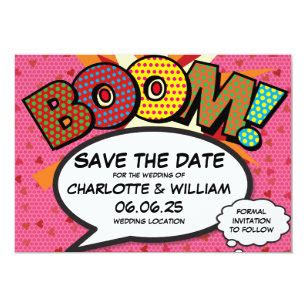 Invitations & Faire-part Boom | Zazzle.fr