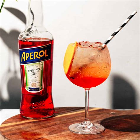 21. Bright red liqueur: APEROL