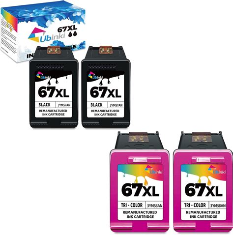 Amazon.com: Ubinki Remanufactured Ink Cartridge Replacement for HP 67XL ...