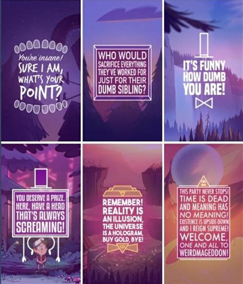 Bill cipher’s quotes | Gravity falls bill, Gravity falls, Gravity falls art