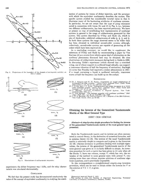 (PDF) Obtaining the inverse of the generalized Vandermonde matrix of ...