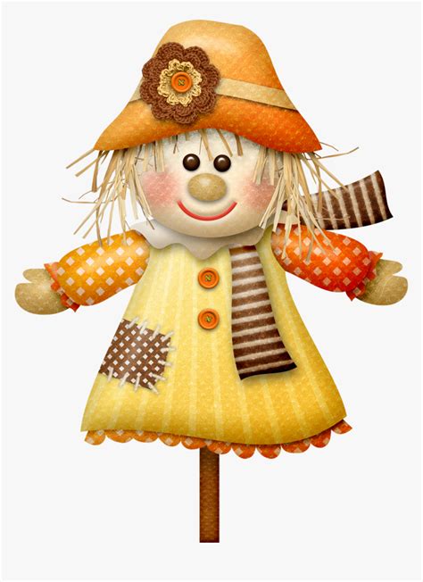 Transparent Cartoon Scarecrow Clipart - Have A Great Autumn Day, HD Png ...