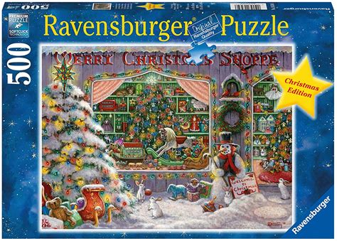 Puzzle - Ravensburger - The Christmas Shop (500 Pieces) & Board Game ...