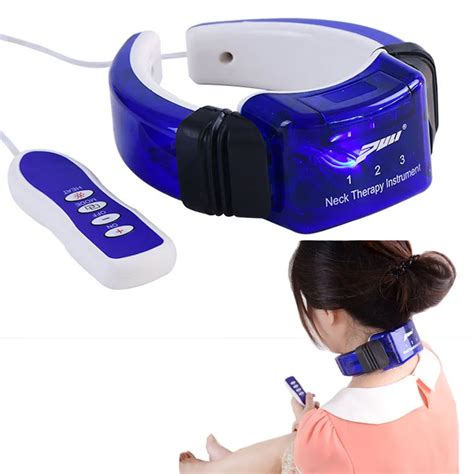 Neck Cervical Massager Remote Control Magnetic Therapy Infrared Heating ...