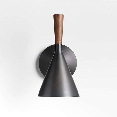 Weston Black Mid-Century Modern Wall Sconce Bathroom Vanity Light ...