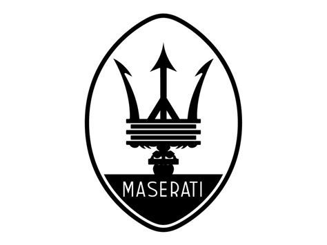 Maserati Black Logo PNG vector in SVG, PDF, AI, CDR format