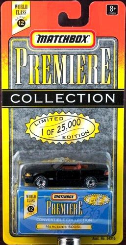 Mercedes 500SL “Black - 1 of 25,000”! (Matchbox “Premiere World Class ...