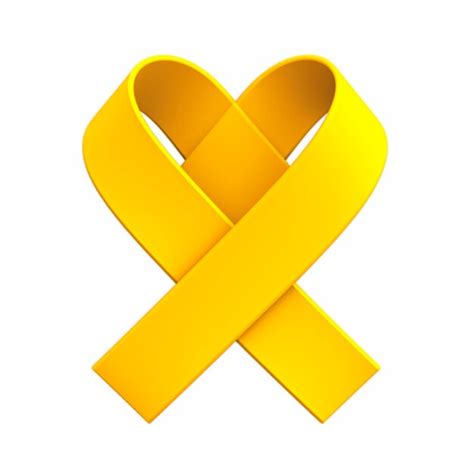 Premium AI Image | Suicide prevention yellow heart ribbon