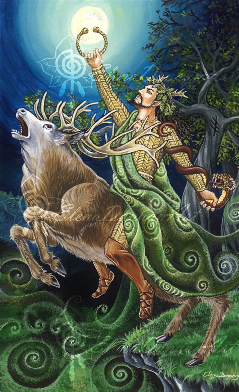 Cernunnos, Celtic god of wildlife and nature www.elenadanaan.com # ...