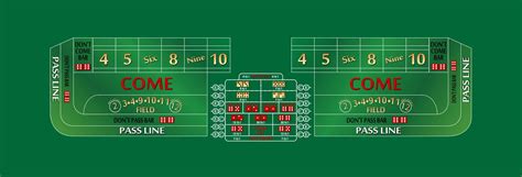 Craps layout 14 foot green - Casino 4 You