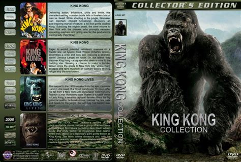 King Kong Collection - Movie DVD Custom Covers - King Kong Quad :: DVD ...