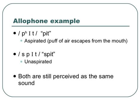 allophone - definition - What is