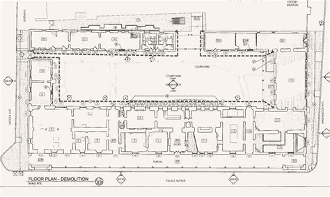 Floor plan of the Palace of the Governors. Courtesy Conron & Woods ...