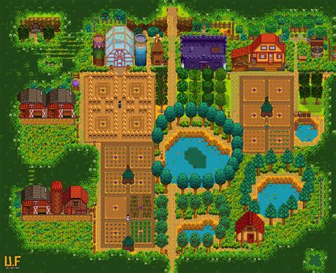 Forest Layout, Year 3 : r/FarmsofStardewValley