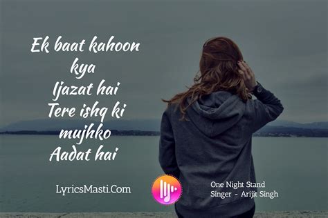 Lyrics of Ijazat from One Night Stand - 2016 | LyricsMasti.com | Cool ...