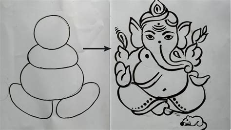 Top 72+ simple ganpati sketch - seven.edu.vn