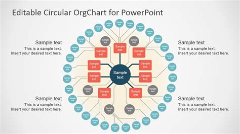 Circular Organizational Chart Template Free