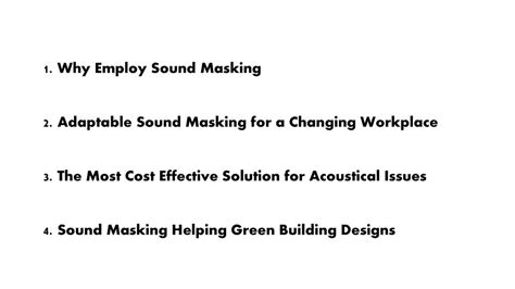 Electronic Sound Masking - ppt download