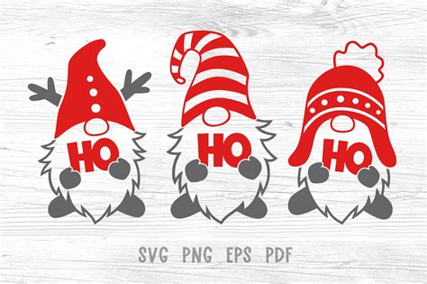 Gnomes Christmas gnome svg Ho ho ho svg Christmas decals svg (1045806 ...