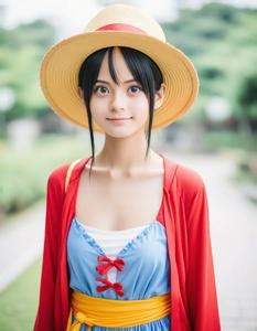 Luffy Cosplay Female. Face Swap. Insert Your Face ID:1044763