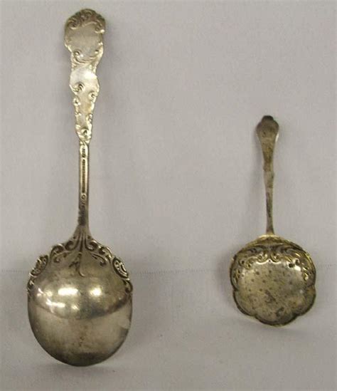 2 Antique Silver Spoons