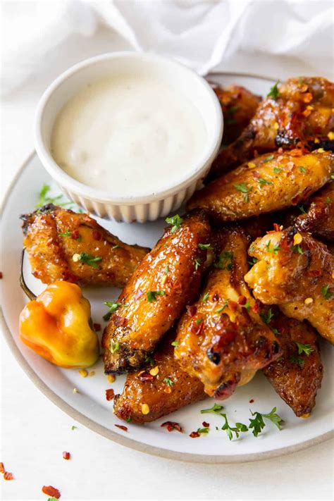 Baked Mango Habanero Chicken Wings l Spoonful of Flavor