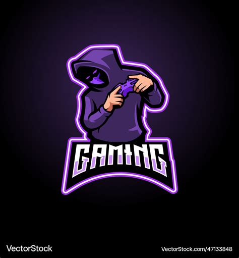 Gamer gaming logo Royalty Free Vector Image - VectorStock