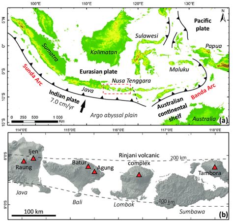 Indonesian Volcano Map