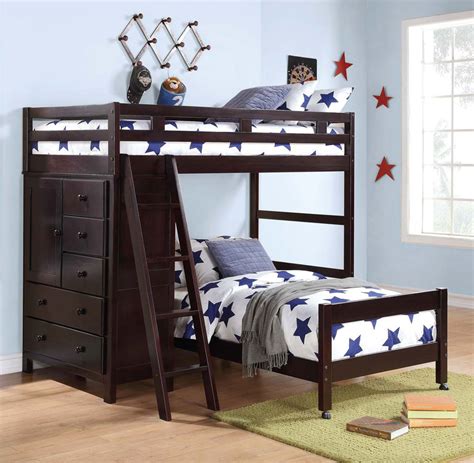 Loft bed with storage HE012 | Kids Bedroom