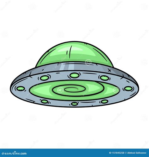 Alien Spaceship Cartoon