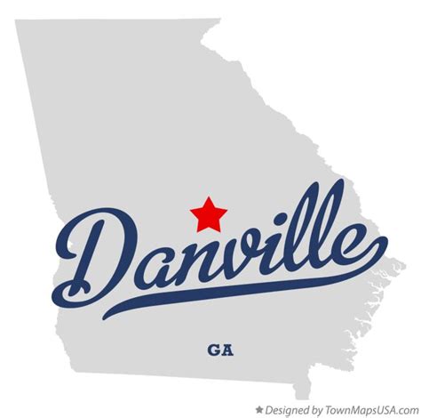 Map of Danville, GA, Georgia