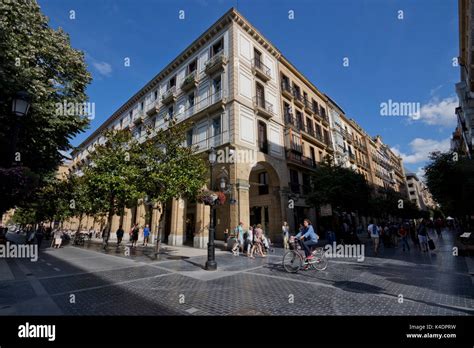 Two point perspective from and old building in plaza de la diputación ...